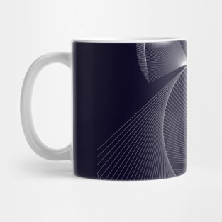 Geometric abstract black and white Mug